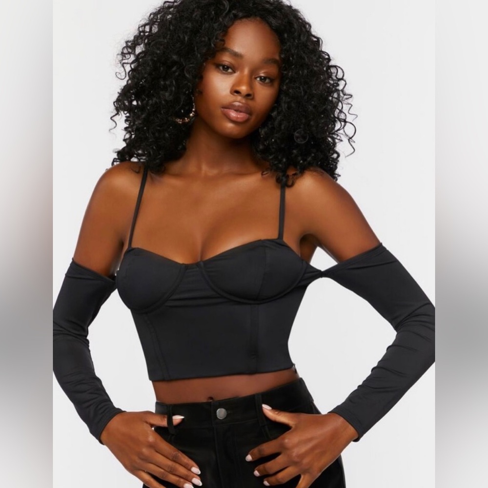 NWT Forever 12 Corset crop top